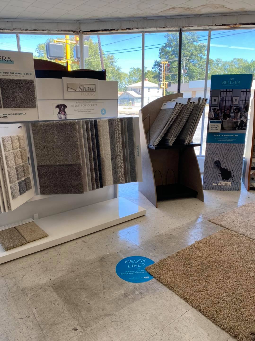 Carpet and soft flooring samples